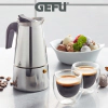 Комплект стоманена кафеварка и 2 броя двустенни чаши за еспресо Gefu Emilio thumbnail