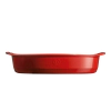 Керамична овална форма за печене Emile Henry Large Oval Oven Dish 41/26 см - цвят червен thumbnail