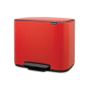 Кош за смет Brabantia Bo Pedal Passion Red, 11 + 23 л thumbnail