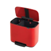 Кош за смет Brabantia Bo Pedal Passion Red, 11 + 23 л thumbnail