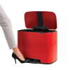 Кош за смет Brabantia Bo Pedal Passion Red, 11 + 23 л thumbnail