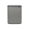 Кош за смет Brabantia Bo Touch Mineral Concrete Grey, 2 x 30 л thumbnail