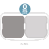 Кош за смет Brabantia Bo Touch Mineral Concrete Grey, 2 x 30 л thumbnail