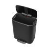 Кош за смет Brabantia Bo Pedal Matt Black, 60 л thumbnail