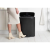Кош за смет Brabantia Bo Pedal Matt Black, 2 x 30 л thumbnail