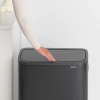 Кош за смет Brabantia Bo Touch Matt Black, 2 х 30 л thumbnail