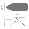 Маса за гладене с масивна поставка за ютия Brabantia Cotton Flower, 124 x 45 см thumbnail