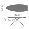Маса за гладене с топлоустойчива зона за ютия Linen Rack Spring Bubbles, 135 x 45 см  thumbnail