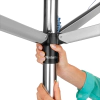 Външен простор с метален шиш за бетониране Brabantia Topspinner Metallic Grey, 50 м thumbnail