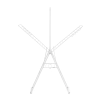 Сушилник за дрехи с допълнителен прът Brabantia Hangon Fresh White, 25 см thumbnail