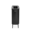 Кош за пране Brabantia Bo Matt Black, 2 х 45 л thumbnail