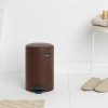 Кош за смет с педал Brabantia NewIcon 3 л, Mineral Cosy Brown thumbnail