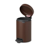Кош за смет с педал Brabantia NewIcon 3 л, Mineral Cosy Brown thumbnail