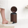 Кош за смет с педал Brabantia NewIcon 3 л, Mineral Cosy Brown thumbnail