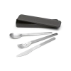 Комплект прибори за хранене Brabantia Make&Take 3 части, Dark Grey thumbnail