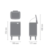Кош за смет Brabantia Bo Small Hi Matt Black - 4 л thumbnail