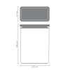 Кутия за съхранение на продукти Brabantia Tasty+ Stackable - 5.4 л, Dark Grey thumbnail