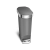 Кош за отпадъци Simplehuman Slim 40 л, сив thumbnail