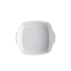 Керамична квадратна тава за печене Emile Henry Square Oven Dish 1,8 л, 22/22 см -  цвят бял thumbnail