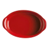Керамична овална форма за печене Emile Henry Large Oval Oven Dish 41/26 см - цвят червен thumbnail