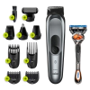 Тример за лице, коса и тяло Braun MGK7221, 10 функции + самобръсначка Gillette thumbnail