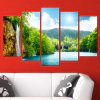 Декоративен панел за стена с уникален планински пейзаж Vivid Home thumbnail