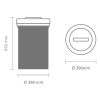 Кош за смет Brabantia Big Bin White, 60 л thumbnail