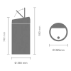Кош за смет Brabantia Touch Bin Brilliant Steel, 60 л thumbnail