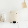 Кош за смет с педал Brabantia NewIcon Almond, 5 л thumbnail