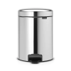 Кош за смет с педал Brabantia NewIcon Brilliant Steel, 5 л thumbnail
