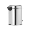 Кош за смет с педал Brabantia NewIcon Brilliant Steel, 5 л thumbnail