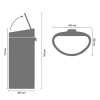 Кош за смет Brabantia Touch Bin New Matt Steel Fingerprint Proof, 40 л thumbnail