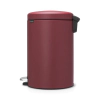Кош за смет с педал Brabantia NewIcon Mineral Windsor Red, 20 л thumbnail