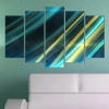 Декоративен панел за стена с цветна абстракция във водни нюанси Vivid Home thumbnail