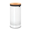 Кош за пране с корков капак Brabantia White, 35 л thumbnail