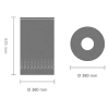 Кош за пране с метален капак Brabantia Brilliant Steel, 60 л thumbnail