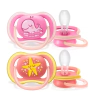 Ортодонтични залъгалки Philips AVENT Ultra Air + стерилизаторна кутия (6-18 м), кит/морска звезда, 2 броя thumbnail