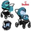 Бебешка количка Buba Zaza 3в1- 026 Sea Blue thumbnail
