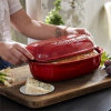 Керамична елипсовидна форма за печене на хляб Emile Henry Artisan Bread Baker 34/22/15 см - цвят червен thumbnail
