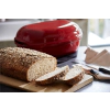 Керамична елипсовидна форма за печене на хляб Emile Henry Artisan Bread Baker 34/22/15 см - цвят червен thumbnail