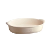 Керамична овална форма за печене Emile Henry Oval Oven Dish 35/22,5 см - цвят екрю thumbnail