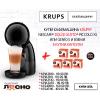 Кафемашина Krups Dolce Gusto Piccolo XS, антрацит + ПОДАРЪК 5 кутии кафе-капсули Dolche Gusto Lungo thumbnail