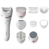 Епилатор Philips Series 8000, 2 степени, 9 приставки, бял thumbnail