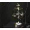 Декоративна въртяща се термо пирамида Pluto Mistletoe Gold - 16.5 см thumbnail