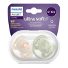Комплект от 2 броя ортодонтични залъгалки Philips AVENT Ultra Air SCF091/07, 0-6 м thumbnail