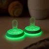 Ортодонтични залъгалки Tommee Tippee Breast-Like Night 0-6 м, 2 броя, с кутия за стерилизиране и съхранение thumbnail