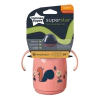 Неразливаща се чаша с мек накрайник и с дръжки Tommee Tippee SuperStar Trainer Sippee Cup, 300 мл, 6 м+, розова thumbnail