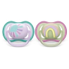 Комплект от 2 броя ортодонтични залъгалки Philips AVENT Ultra Air SCF085/59, 0-6 м thumbnail