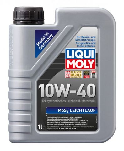 Полусинтетично моторно масло с молибден Liqui Moly SAE 10W-40 лек ход, 1 л