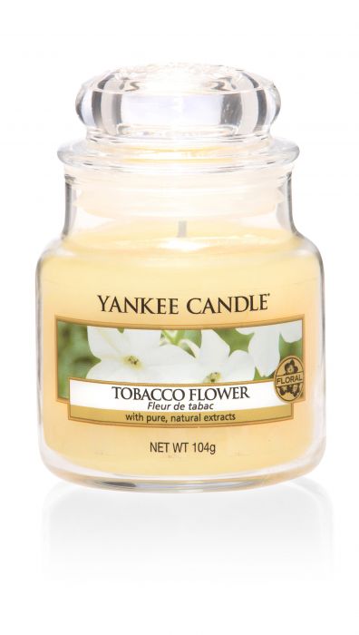 Ароматна свещ в малък буркан Yankee Candle Tobacco Flower